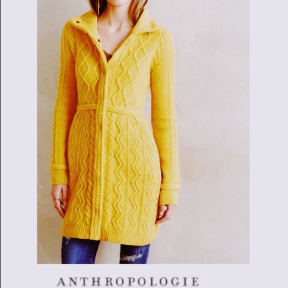 Anthropologie Sparrow Long Jacket